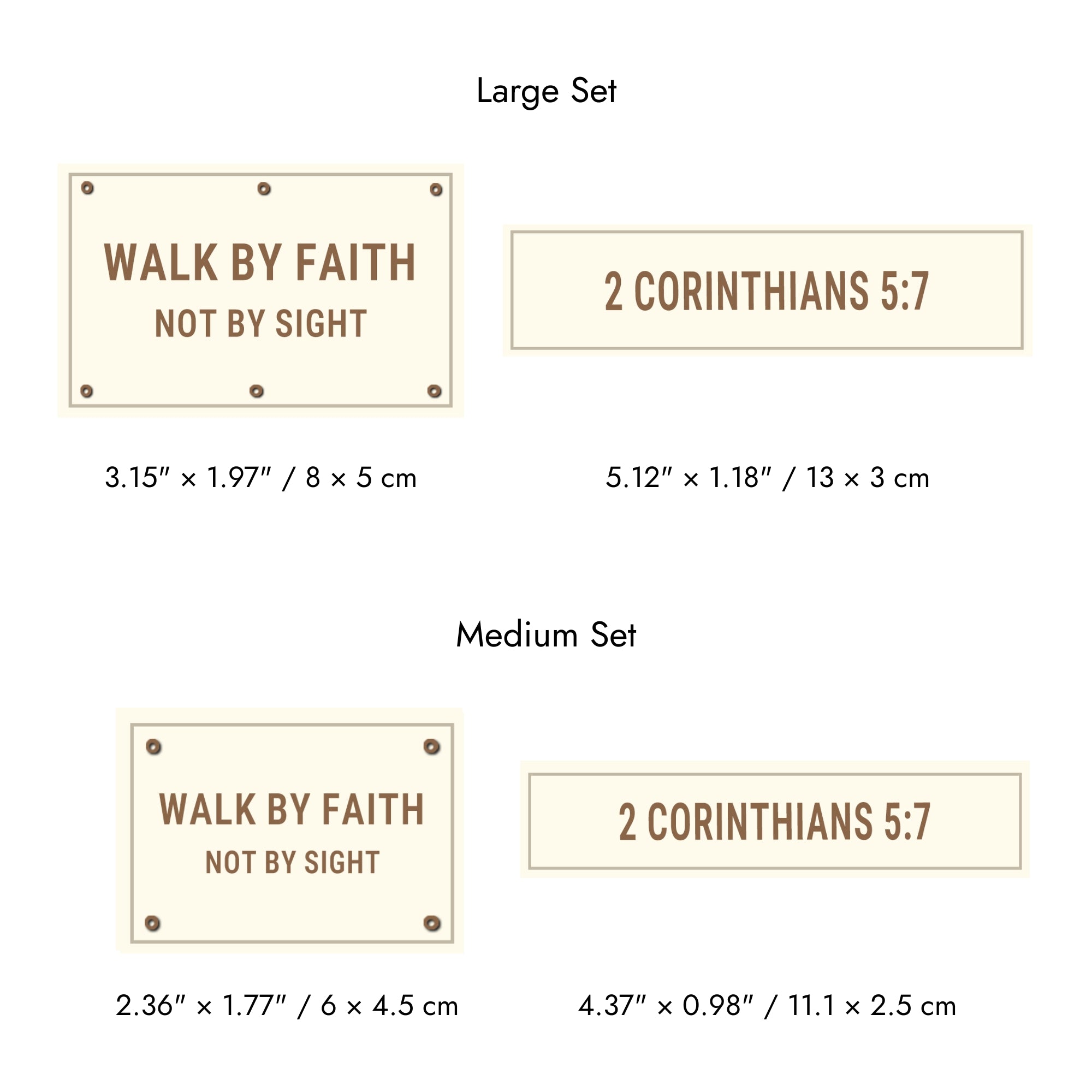 Faith-Inspired Statement Velcro Patch– Random Sets