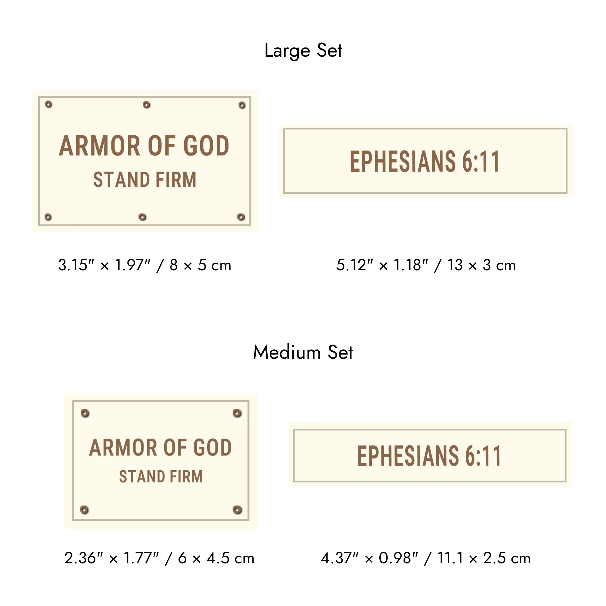 Faith-Inspired Statement Velcro Patch– Random Sets