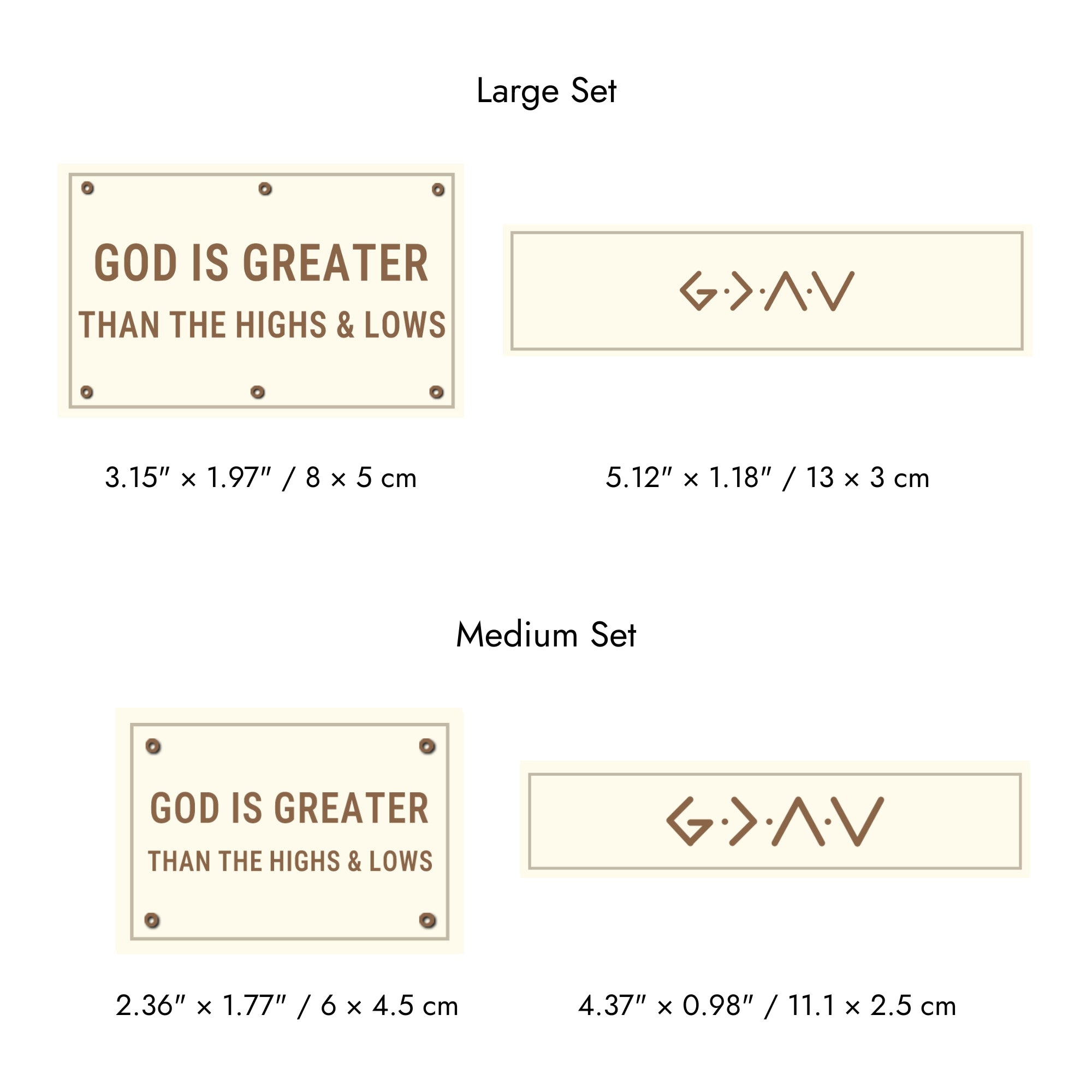Faith-Inspired Statement Velcro Patch– Random Sets