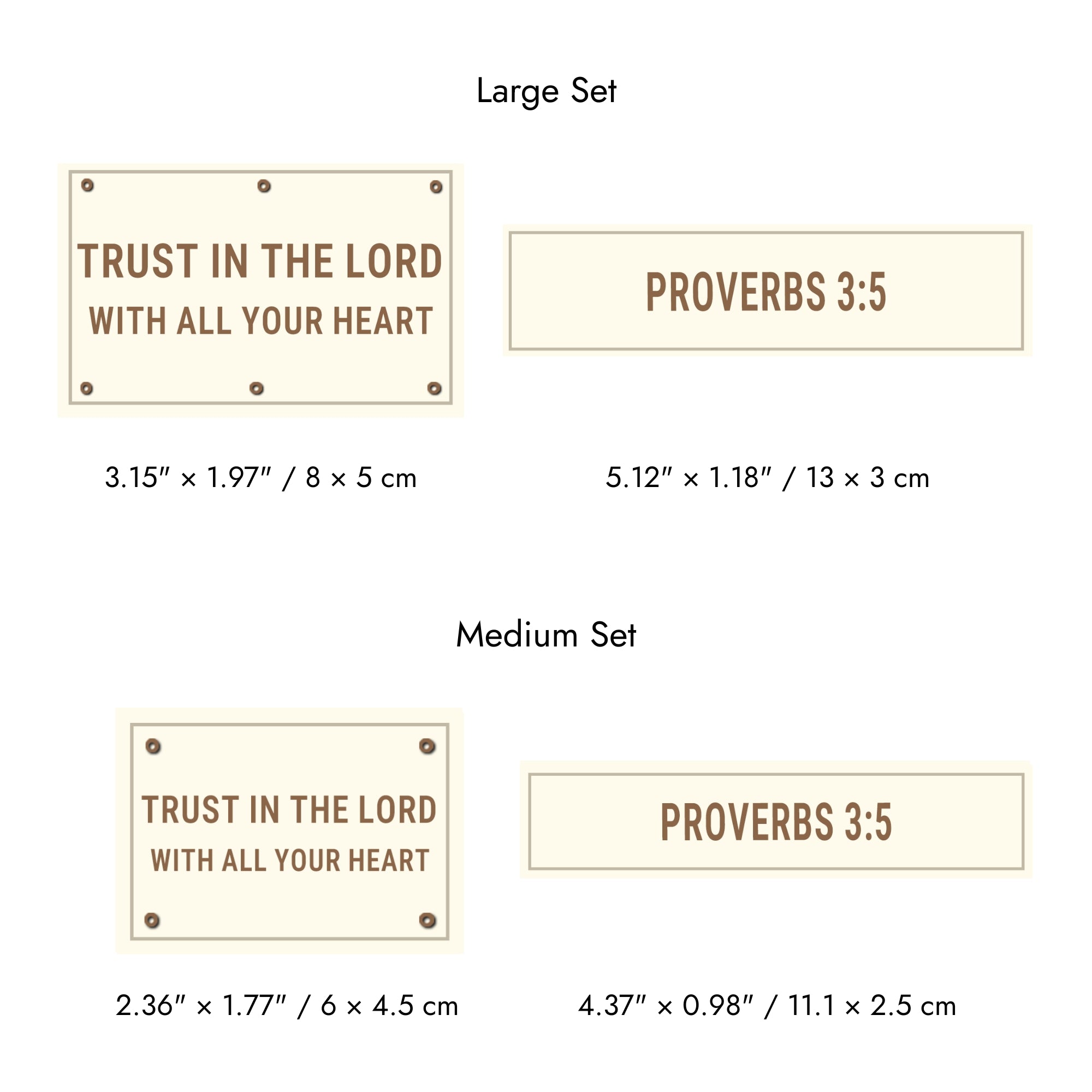 Faith-Inspired Statement Velcro Patch– Random Sets