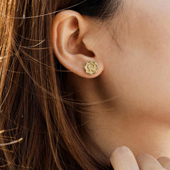 Alpha Omega Stud Earrings