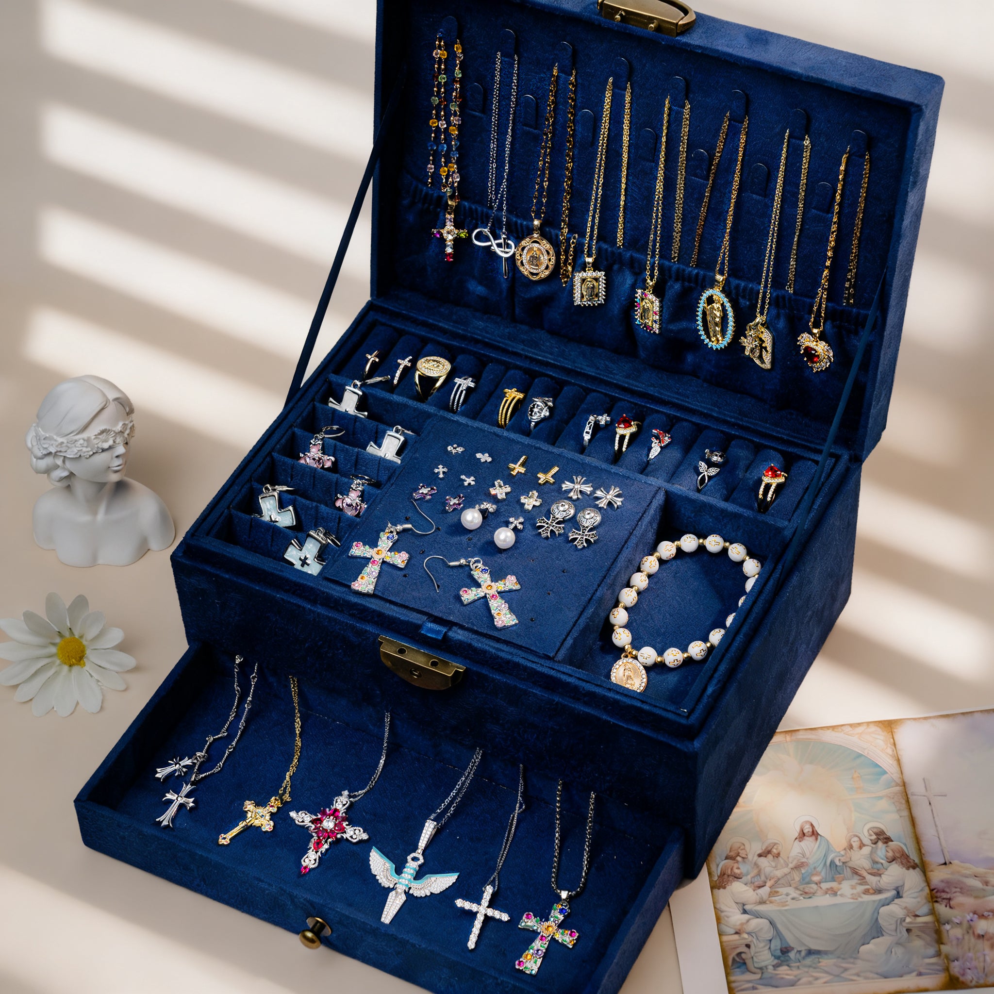 Best Seller🔥2025 Holiday Christian Jewelry Gift Box (Includes 30 jewelry pieces – Only $6.6 per piece!)