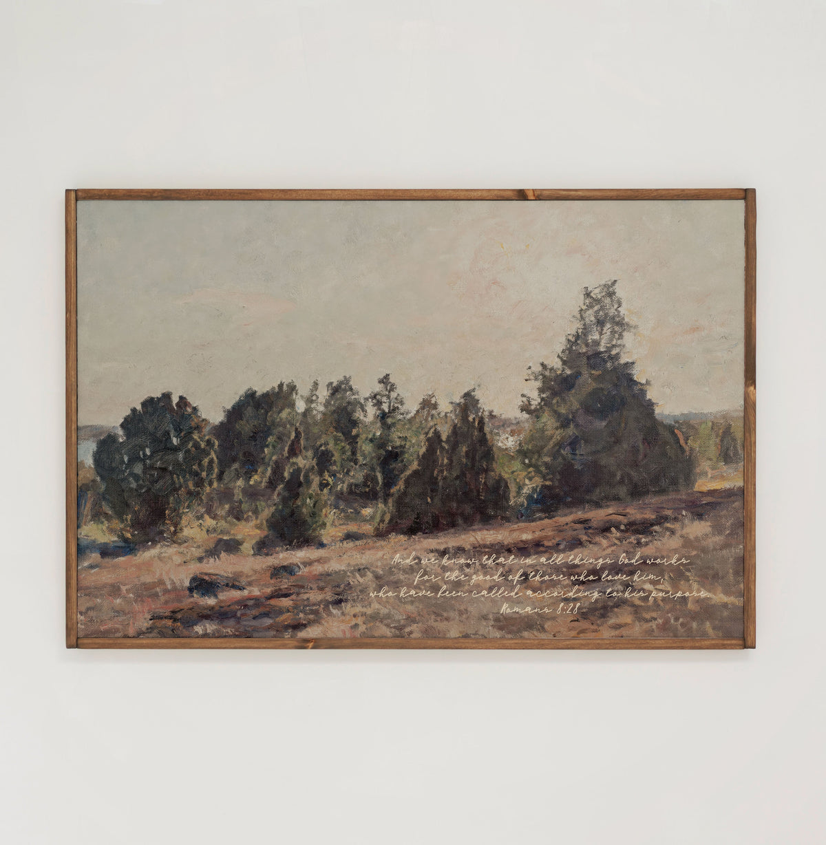 Romans 2:28 | Framed Wooden Art - Horizontal