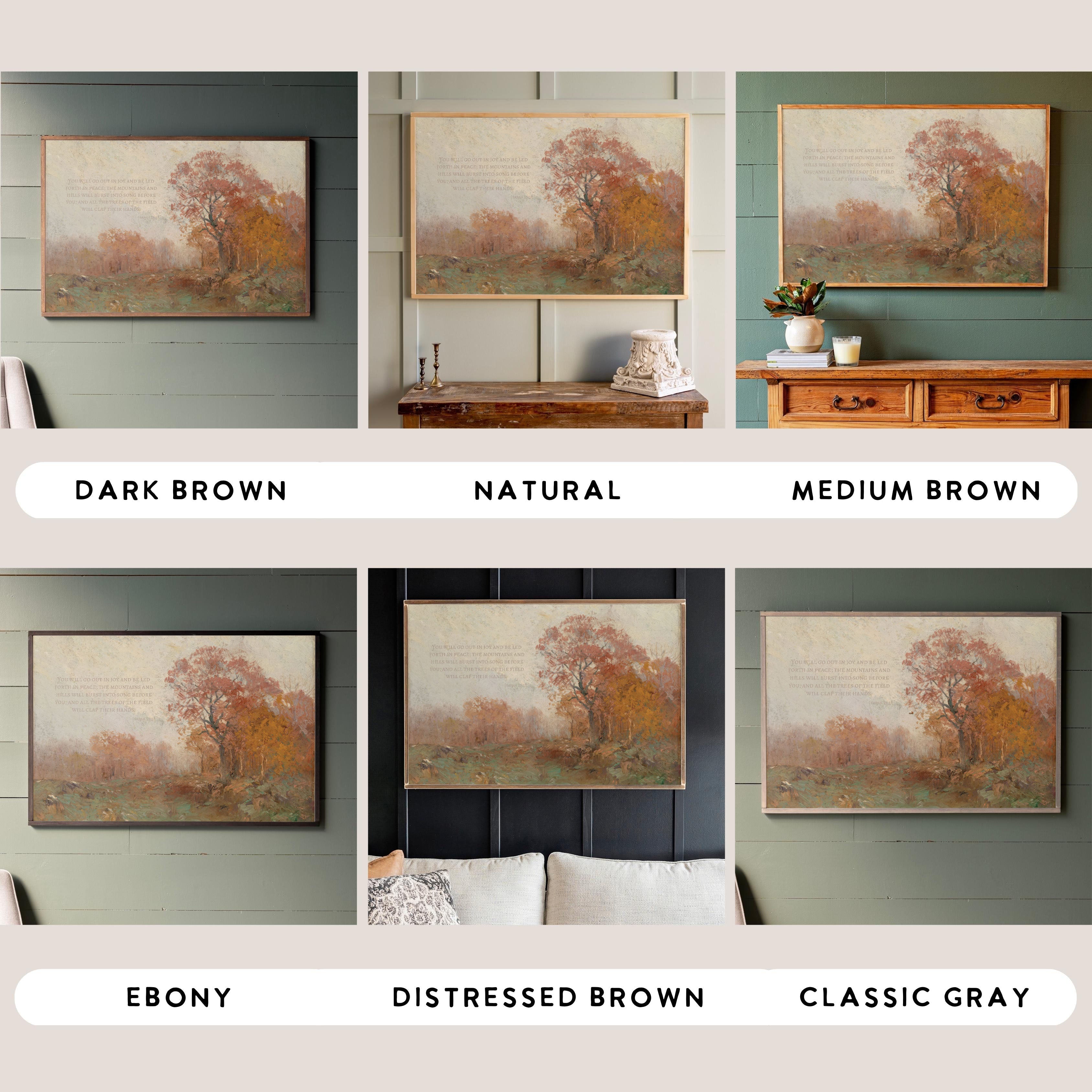 The Trees Of The Field Will Clap Their Hands | Framed Wooden Art - Horizontal