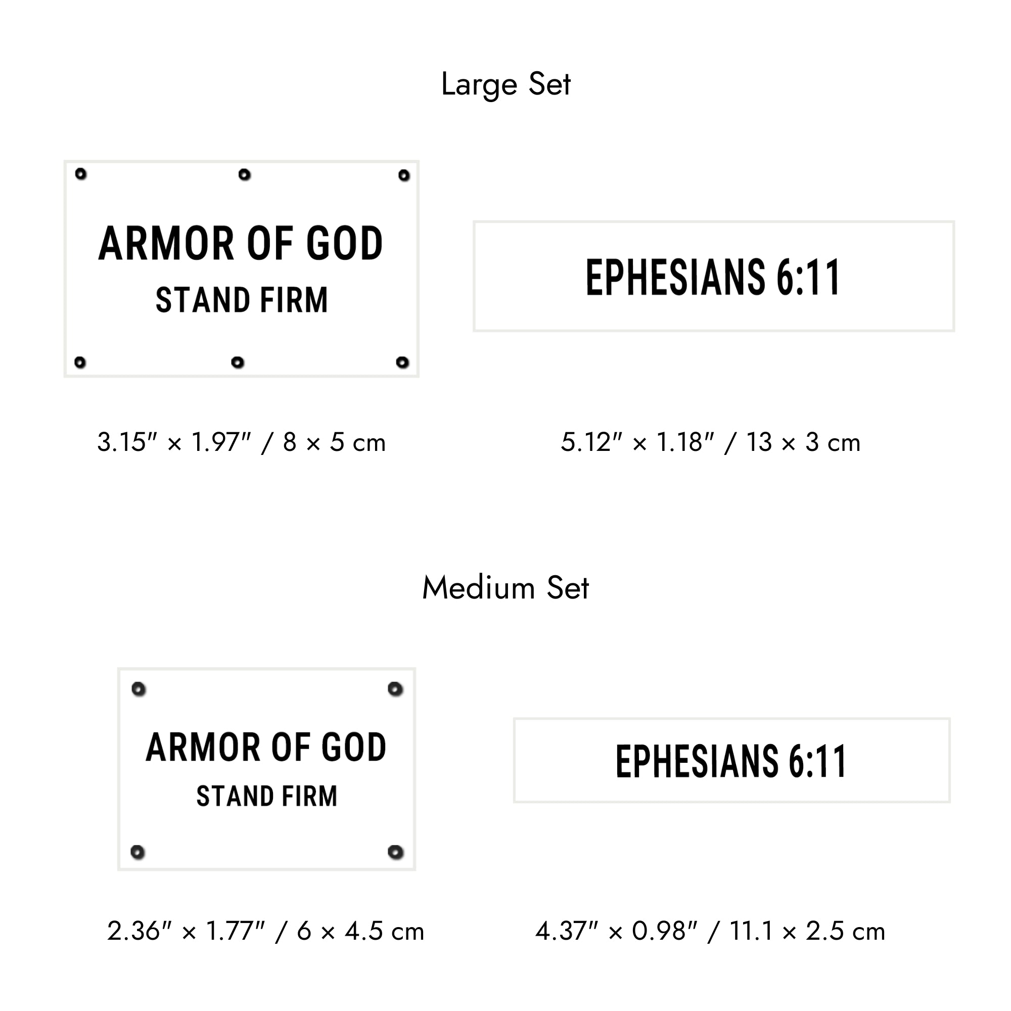 Faith-Inspired Statement Velcro Patch– Random Sets