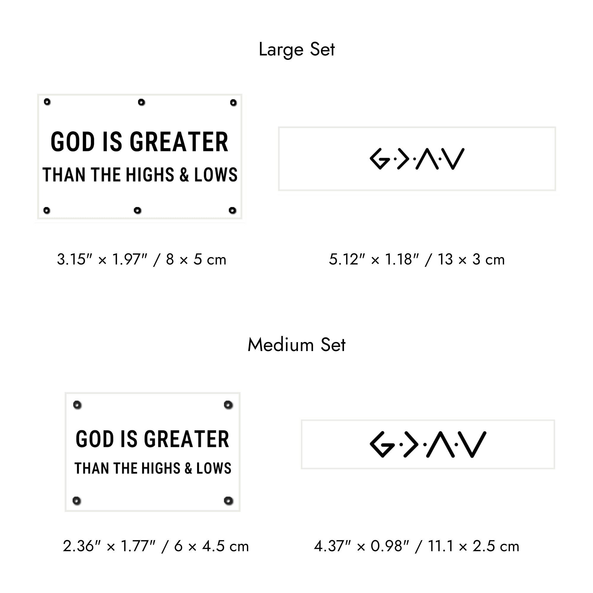 Faith-Inspired Statement Velcro Patch– Random Sets