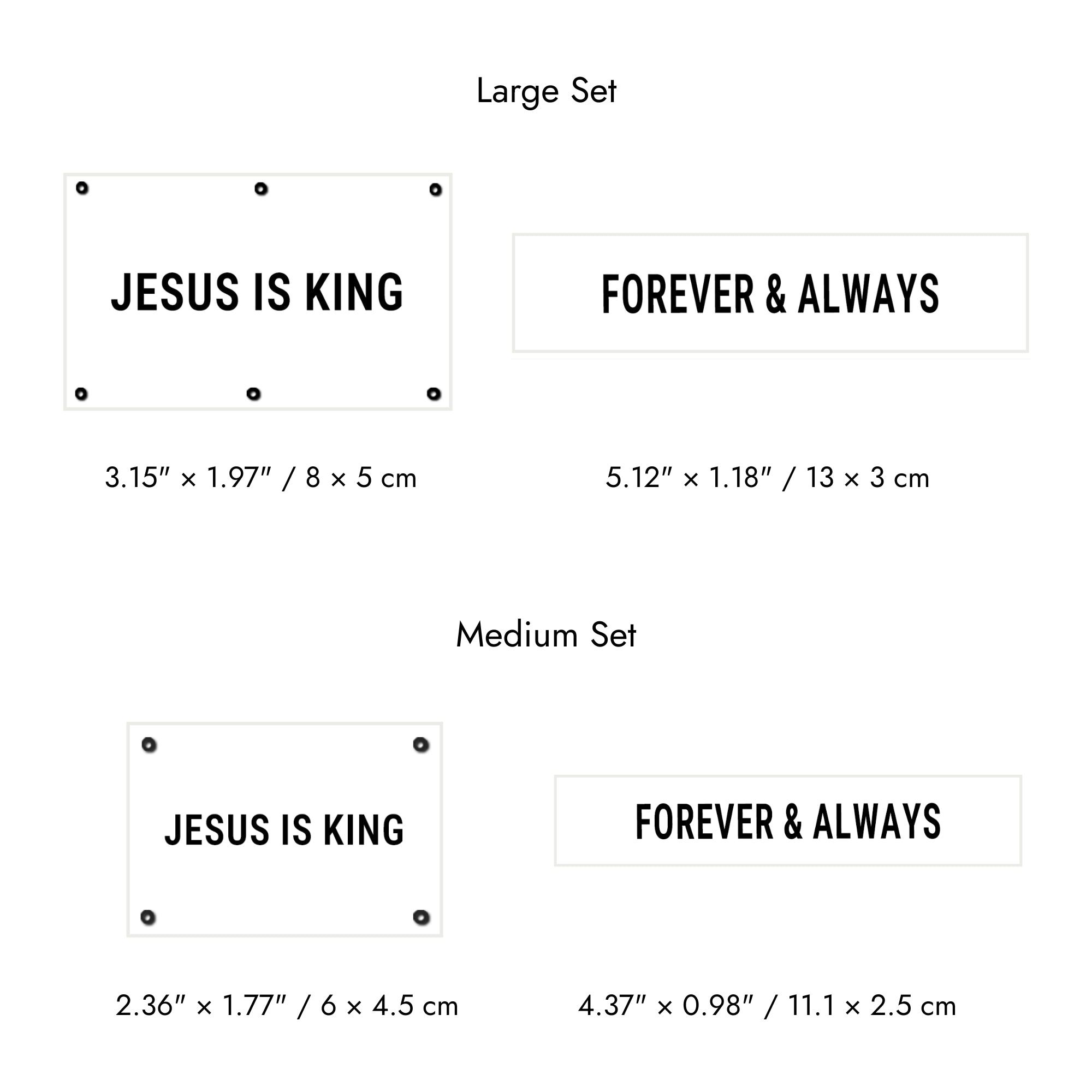 Faith-Inspired Statement Velcro Patch– Random Sets