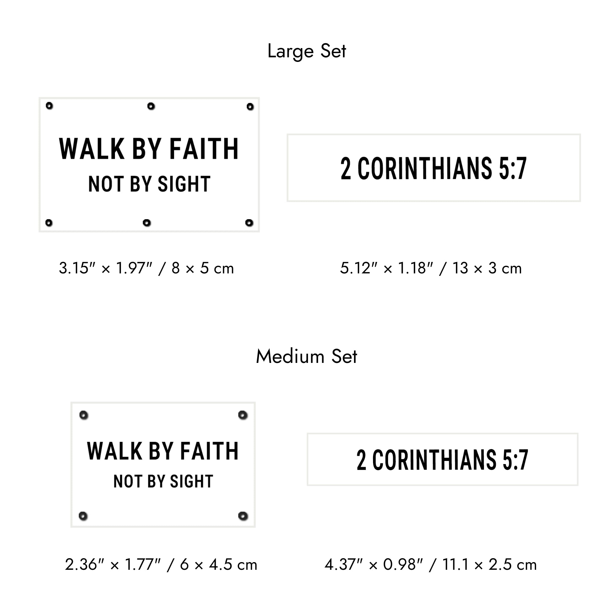 Faith-Inspired Statement Velcro Patch– Random Sets