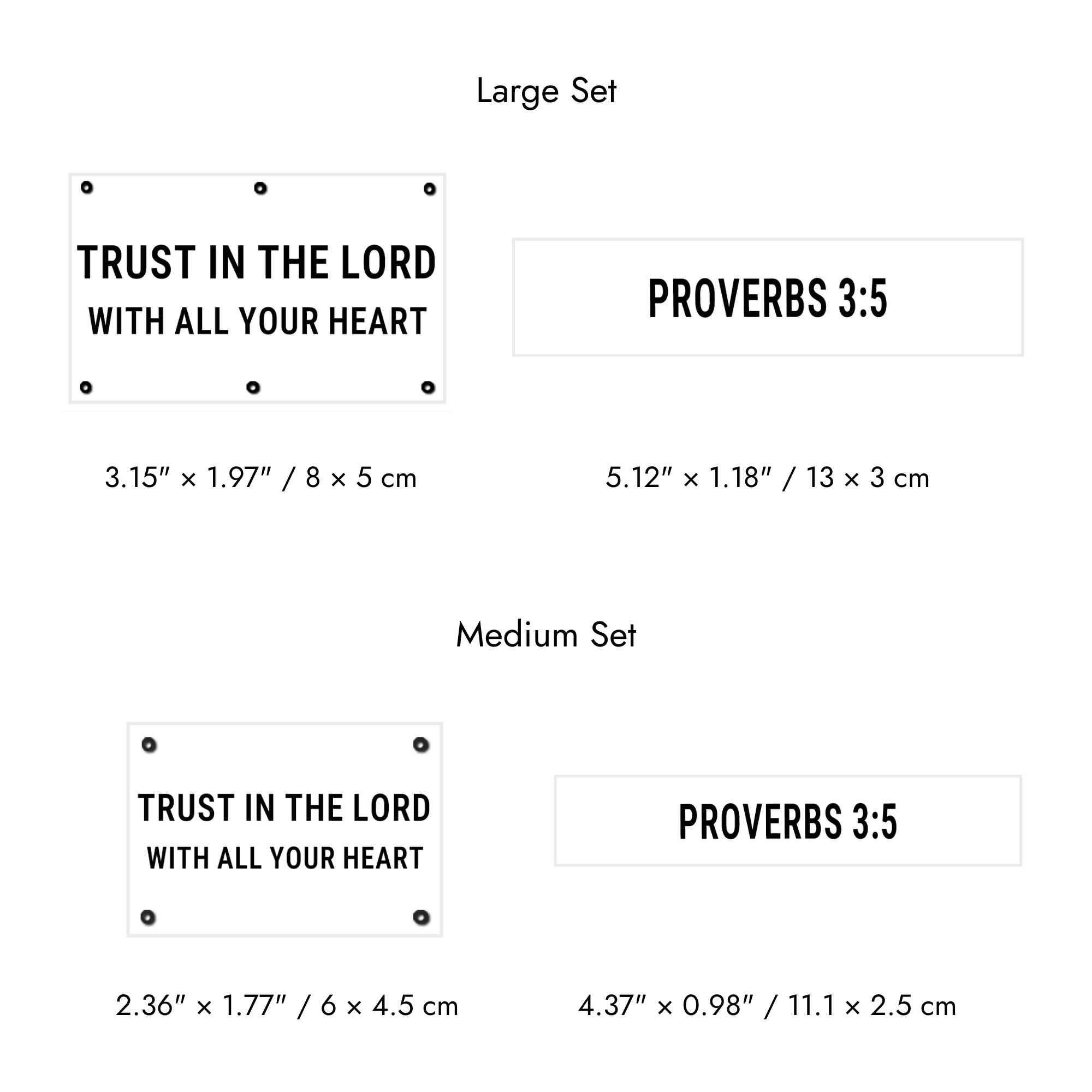 Faith-Inspired Statement Velcro Patch– Random Sets