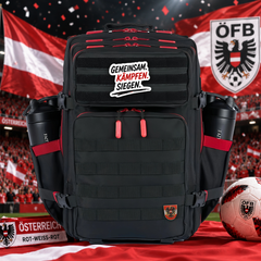 Austria National Team – World Cup Patch EDC Performance Backpack 35L / 45L - Black Red