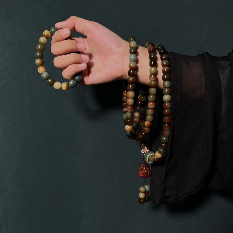 Faith Nova 108 Mala Beads Bodhi Seed Peace Wisdom Bracelet Wrist Mala Pocket Mala