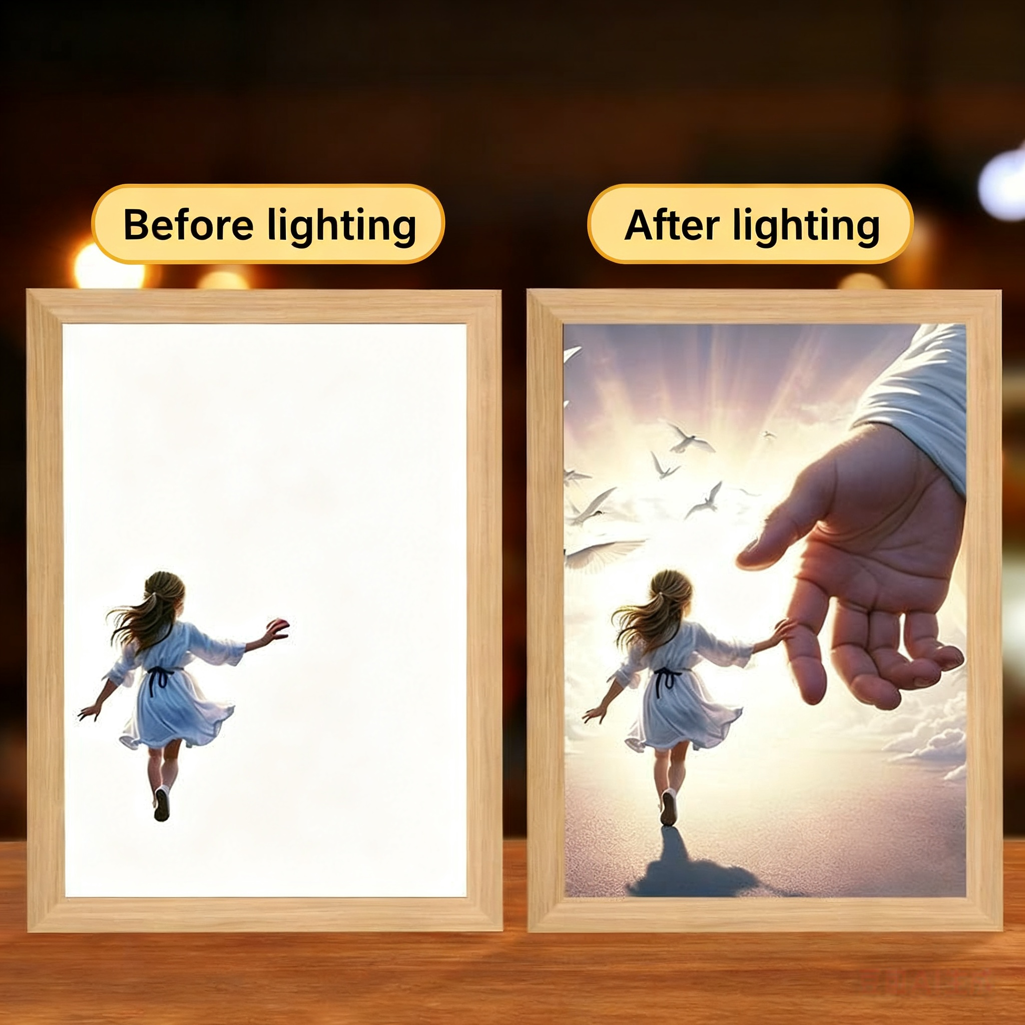 God-Inspired Creative DIY Light-Up Flower Glowing Ornament