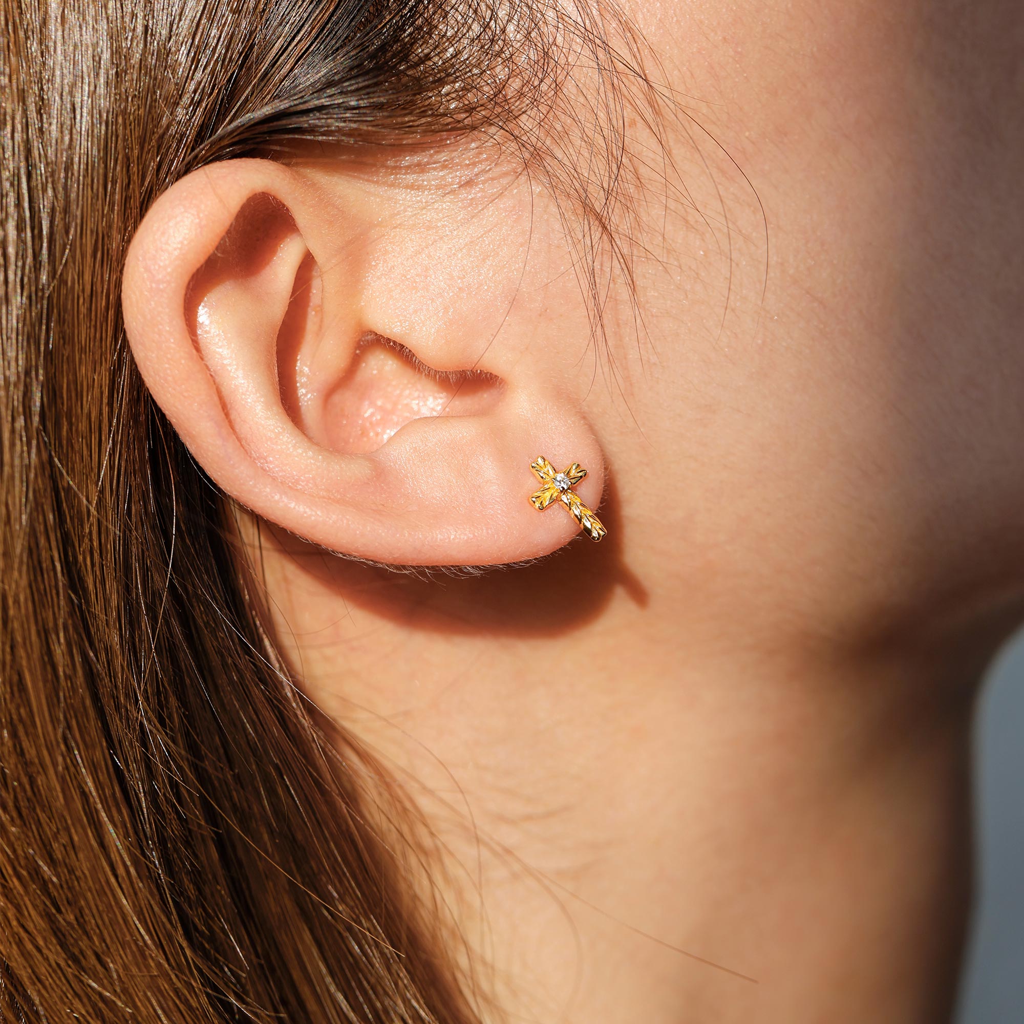 Harvest Blessings Cross Stud Earrings