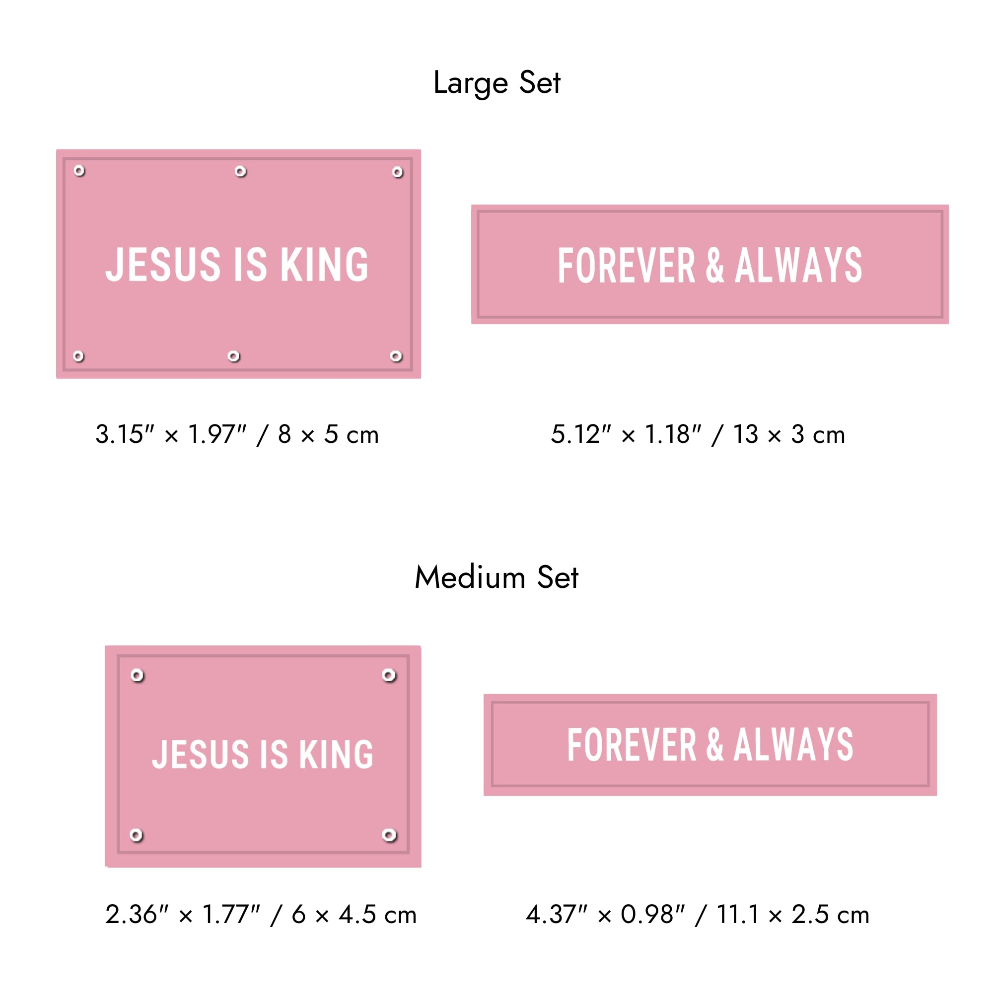 Faith-Inspired Statement Velcro Patch– Random Sets