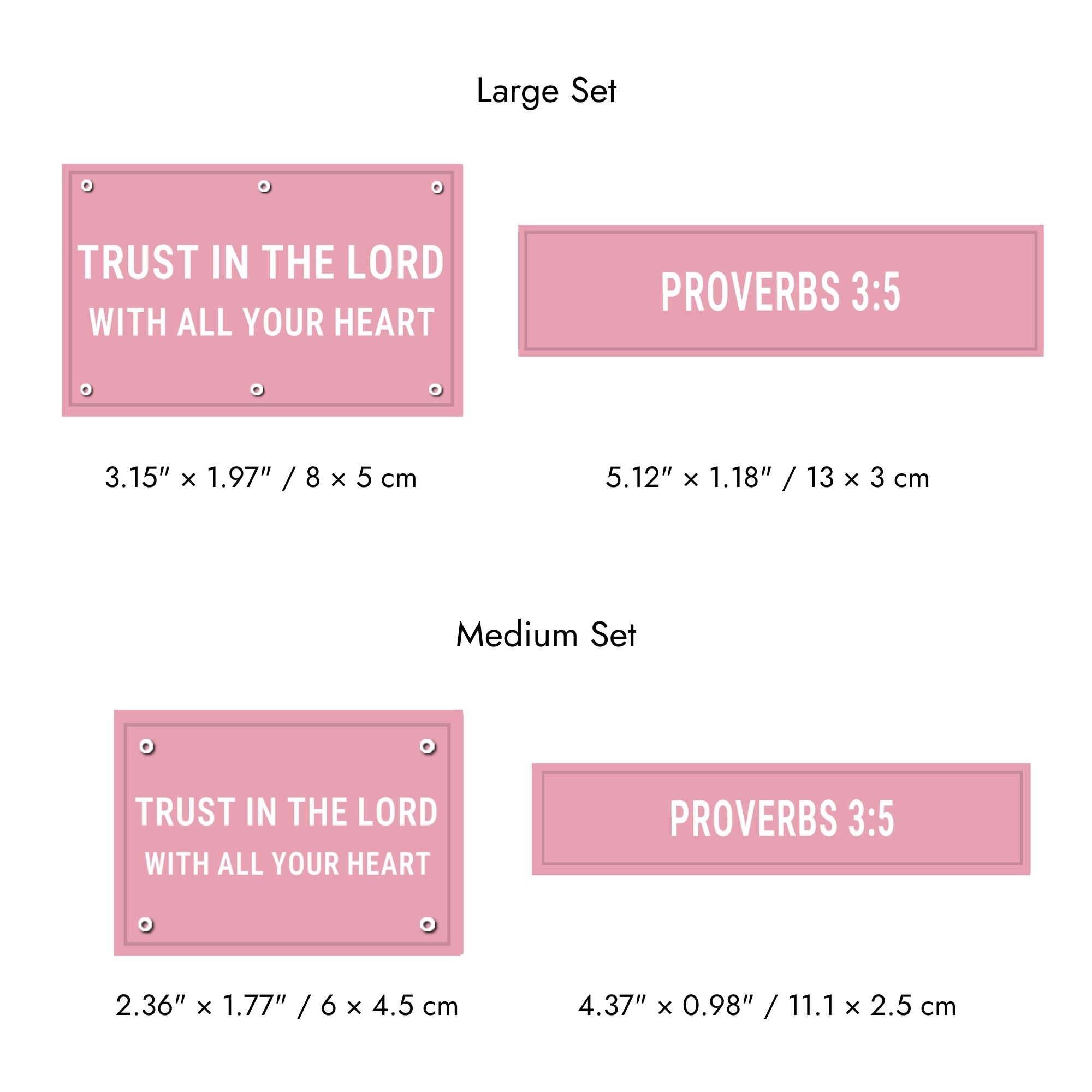 Faith-Inspired Statement Velcro Patch– Random Sets