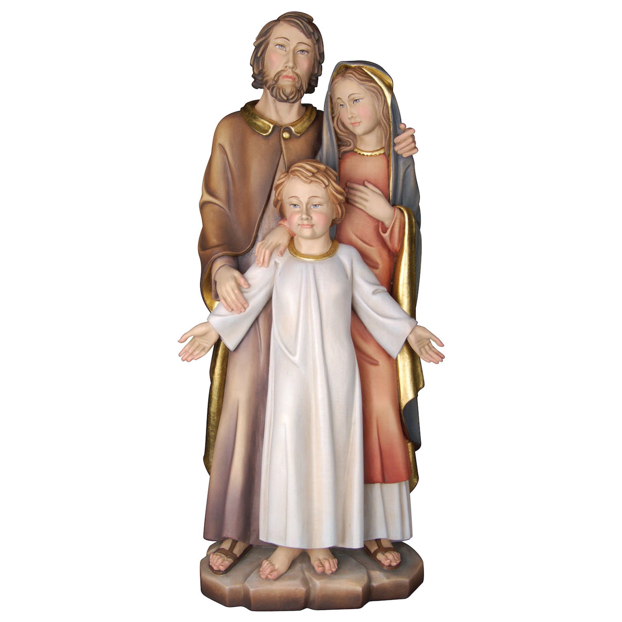 Holy Family With Jesus Oldster Simple Figurine