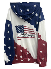 Women's American Pride Hoodie - Soft, Casual, Long Sleeve with Kangaroo Pocket