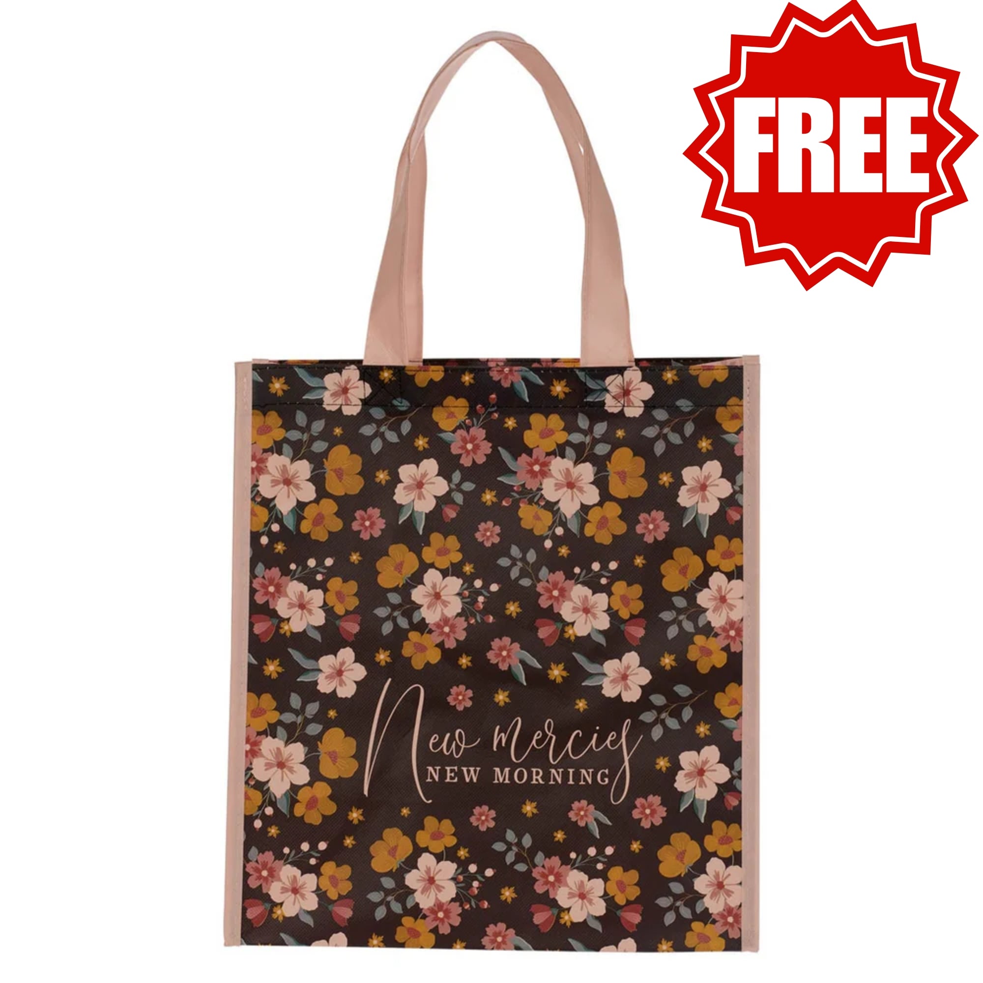 New Mercies New Morning Non-Woven Coated Tote Bag