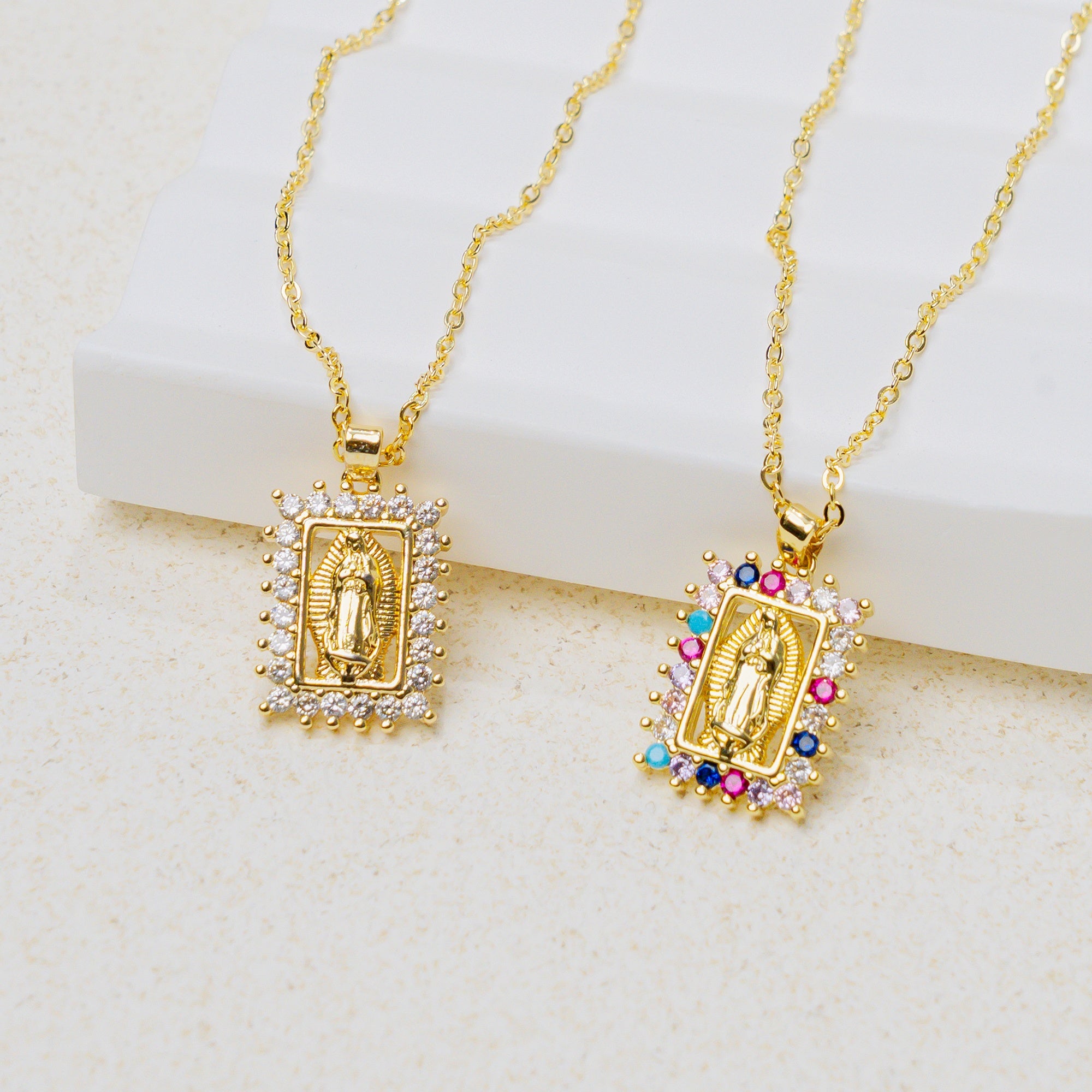 Our Lady of Guadalupe Necklace – Gold Faith Pendant of Blessing and Devotion