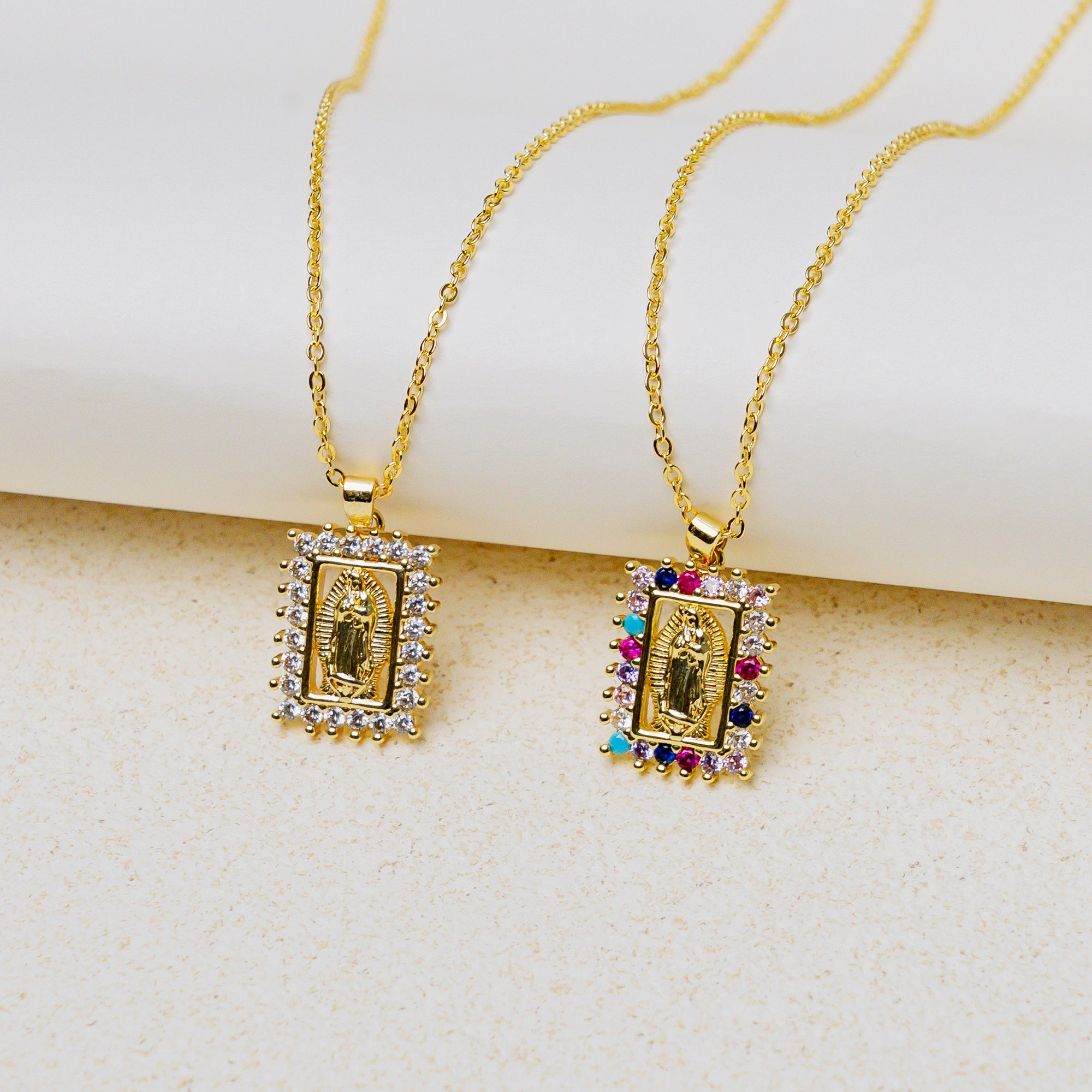 Our Lady of Guadalupe Necklace – Gold Faith Pendant of Blessing and Devotion