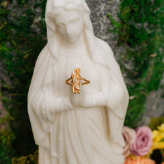 Saint Guardian Adjustable Ring – Gold Faith Jewelry of Protection & Grace