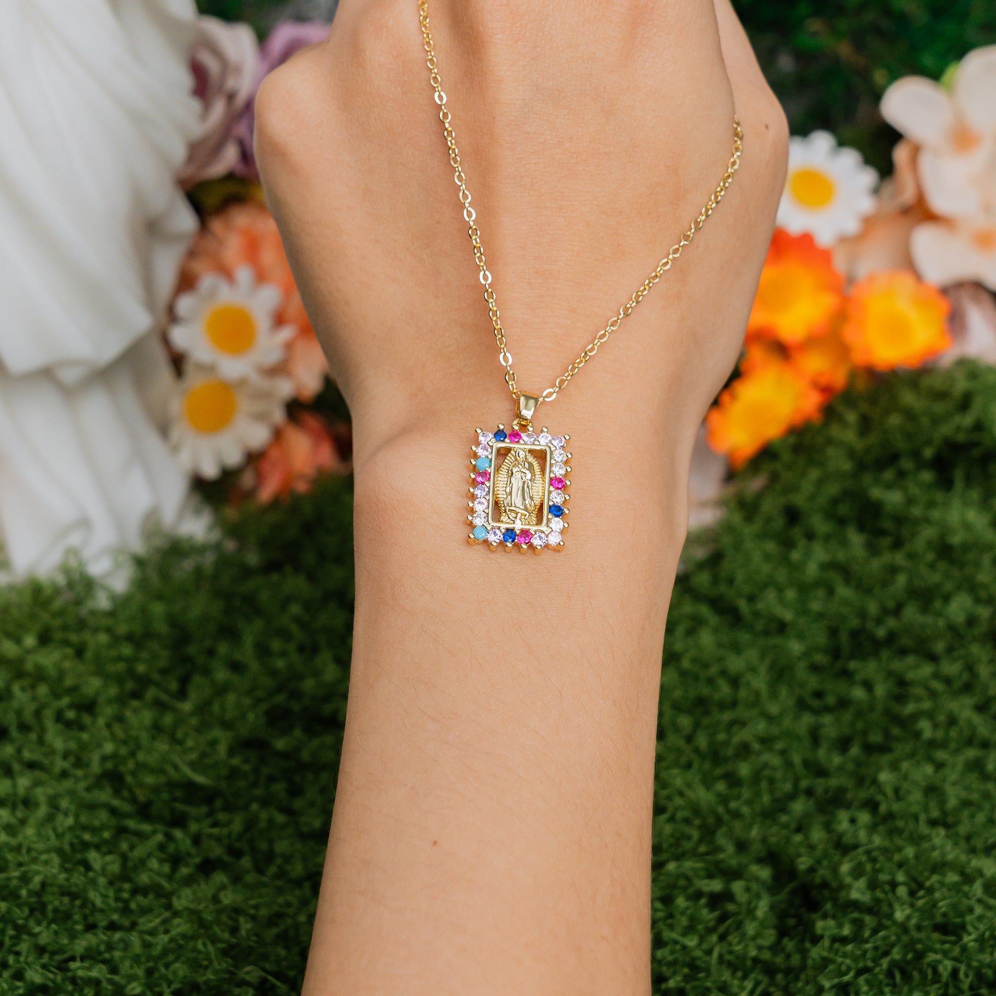 Our Lady of Guadalupe Necklace – Gold Faith Pendant of Blessing and Devotion