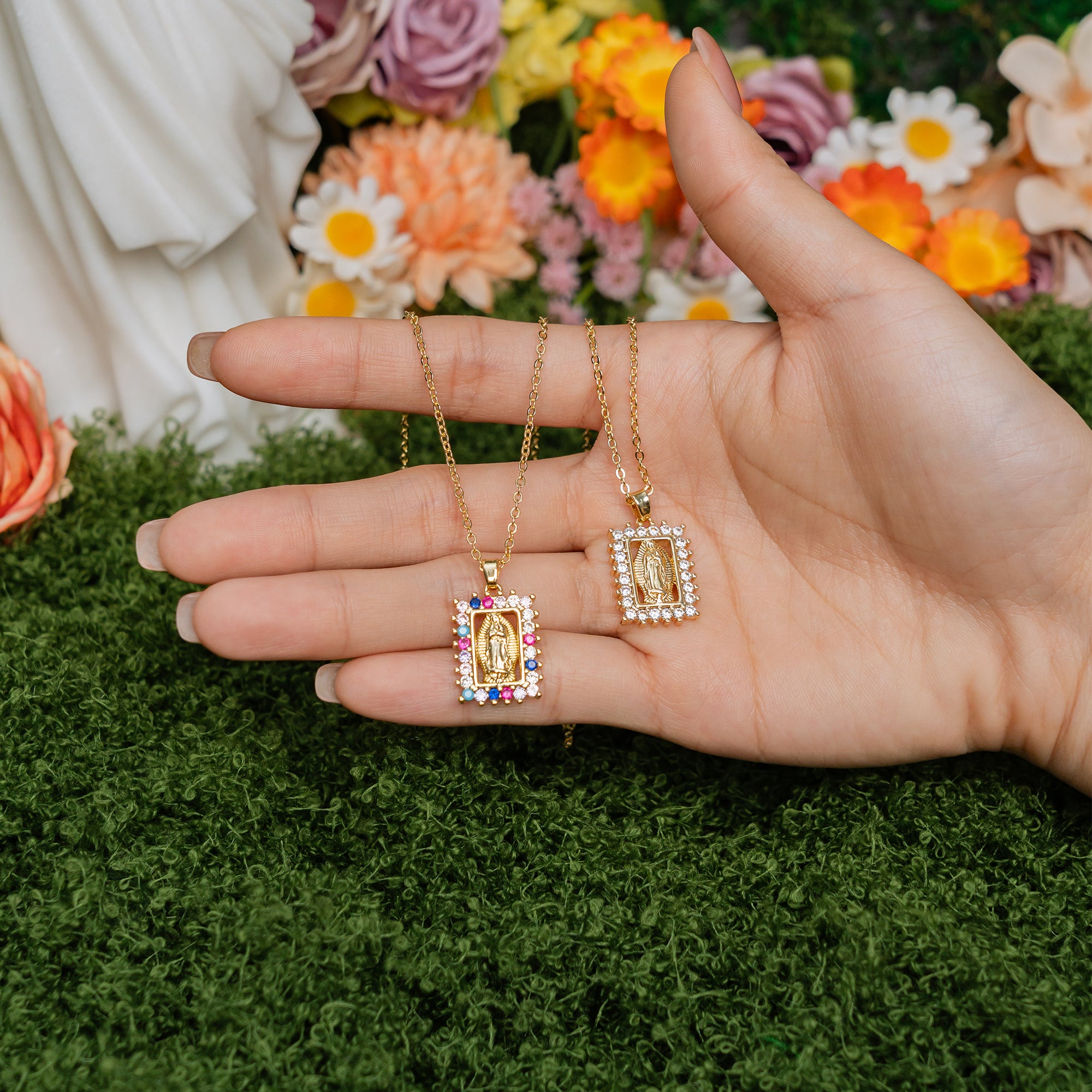 Our Lady of Guadalupe Necklace – Gold Faith Pendant of Blessing and Devotion