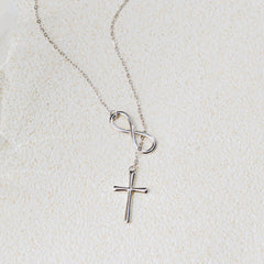 Infinite Faith Necklace – Cross & Infinity Symbol Christian Jewelry of Love and Hope