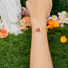 Sacred Heart Faith Bracelet – Christian Red Heart Charm Jewelry