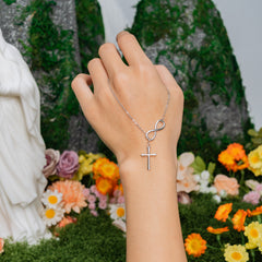 Infinite Faith Necklace – Cross & Infinity Symbol Christian Jewelry of Love and Hope