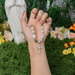 Baroque Pearl Cross Necklace – Vintage Christian Faith Jewelry