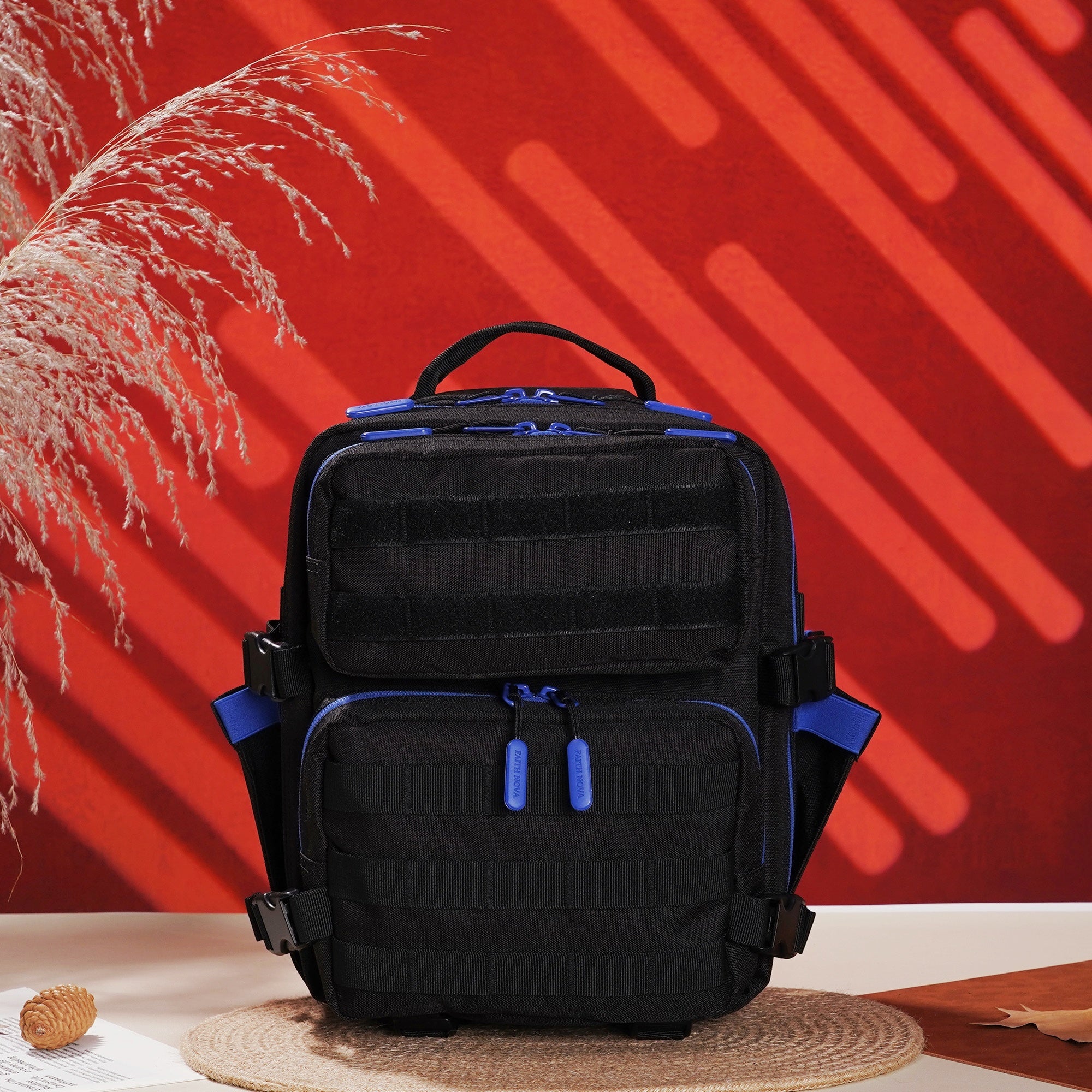 Faith-Inspired EDC Performance Backpack 15L - Black Blue