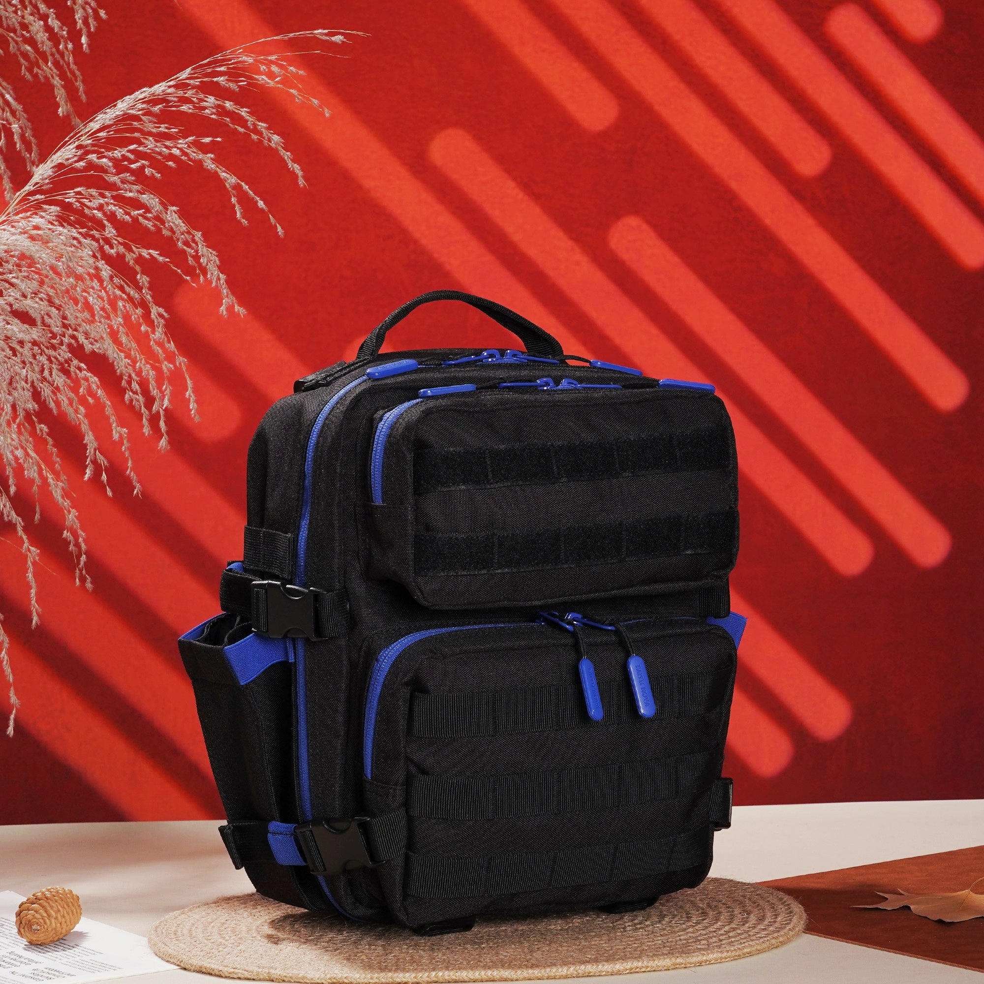 Faith-Inspired EDC Performance Backpack 15L - Black Blue