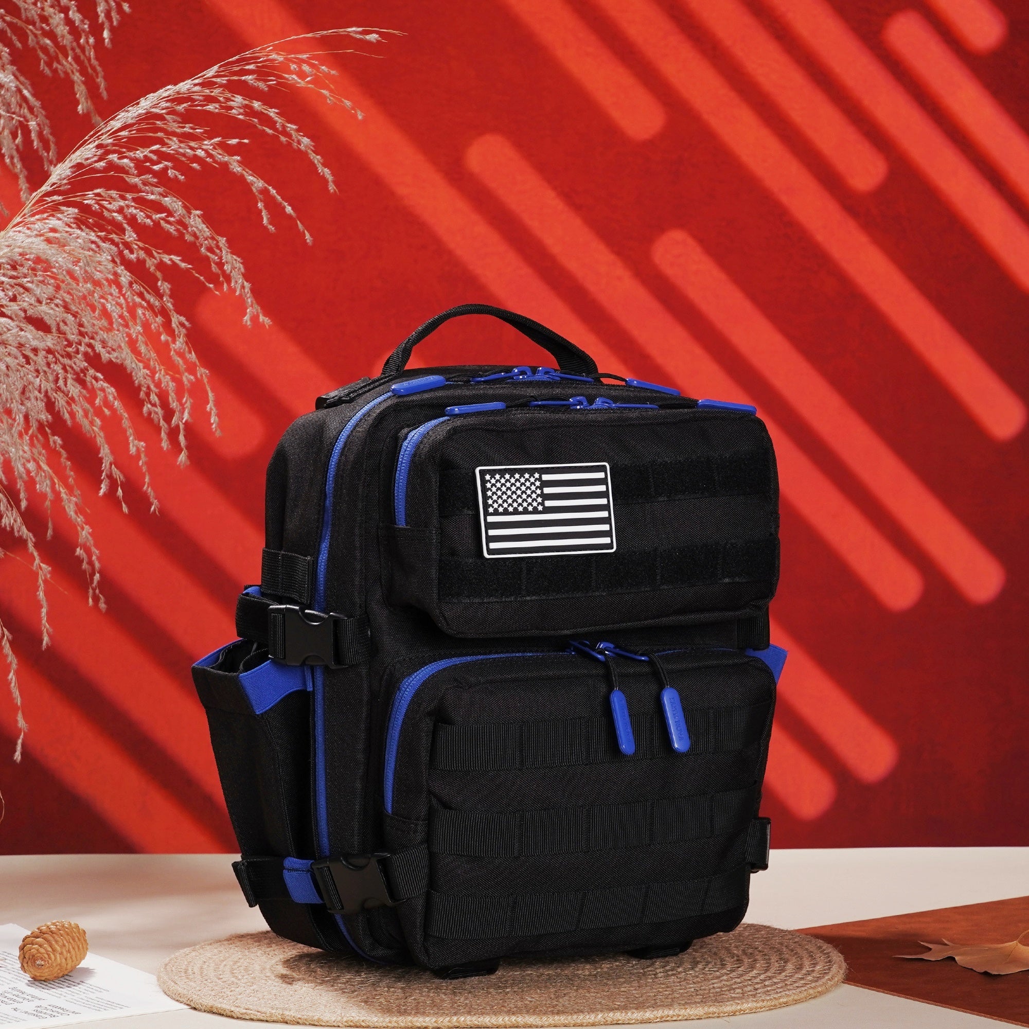 Faith-Inspired EDC Performance Backpack 15L - Black Blue