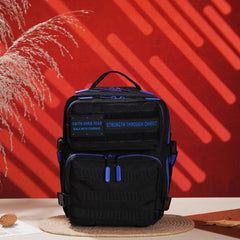 Faith-Inspired EDC Performance Backpack 15L - Black Blue