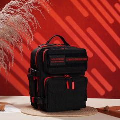 Faith-Inspired EDC Performance Backpack 15L - Black Red