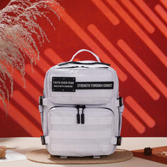 Faith-Inspired EDC Performance Backpack 15L - White