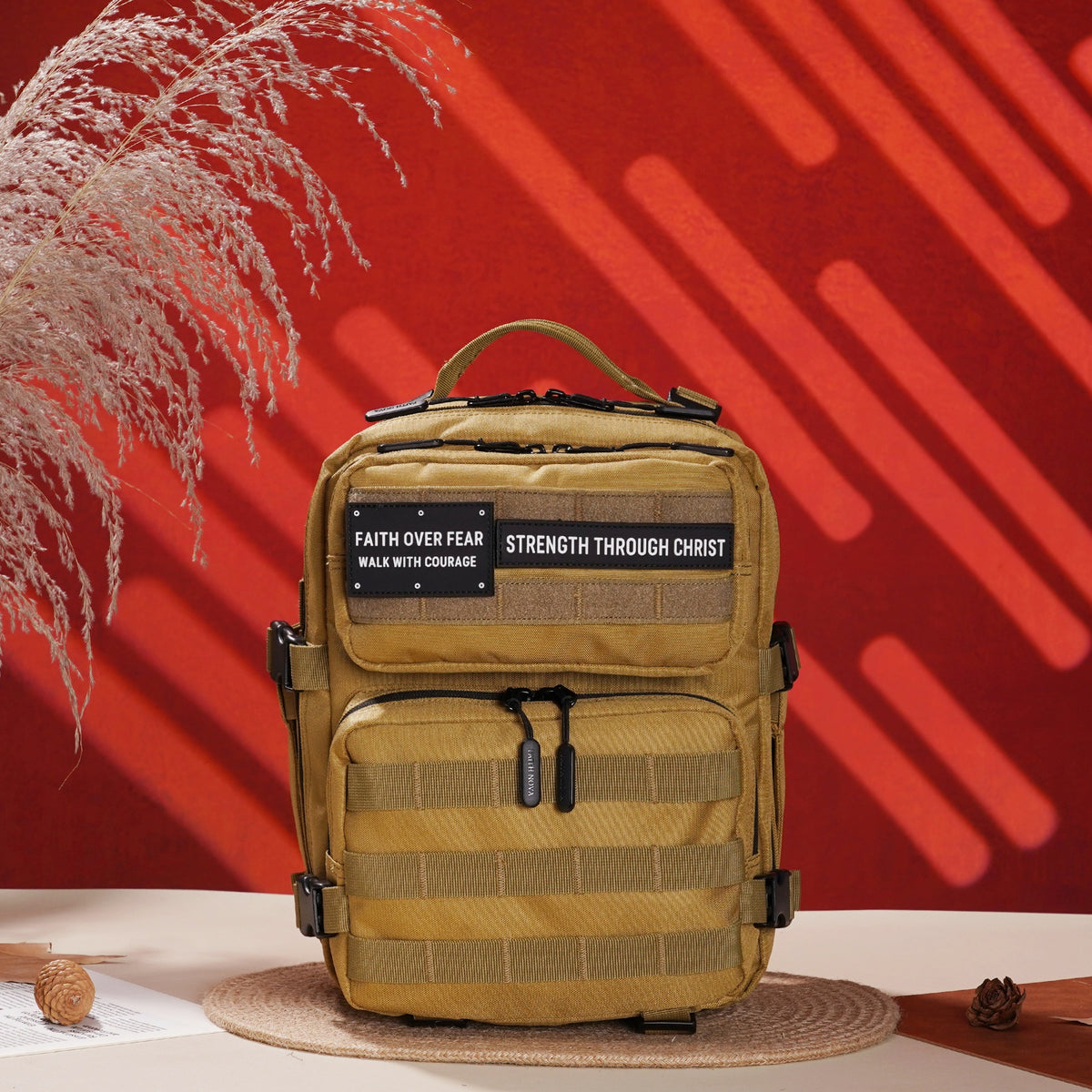 Faith-Inspired EDC Performance Backpack 15L - Khaki