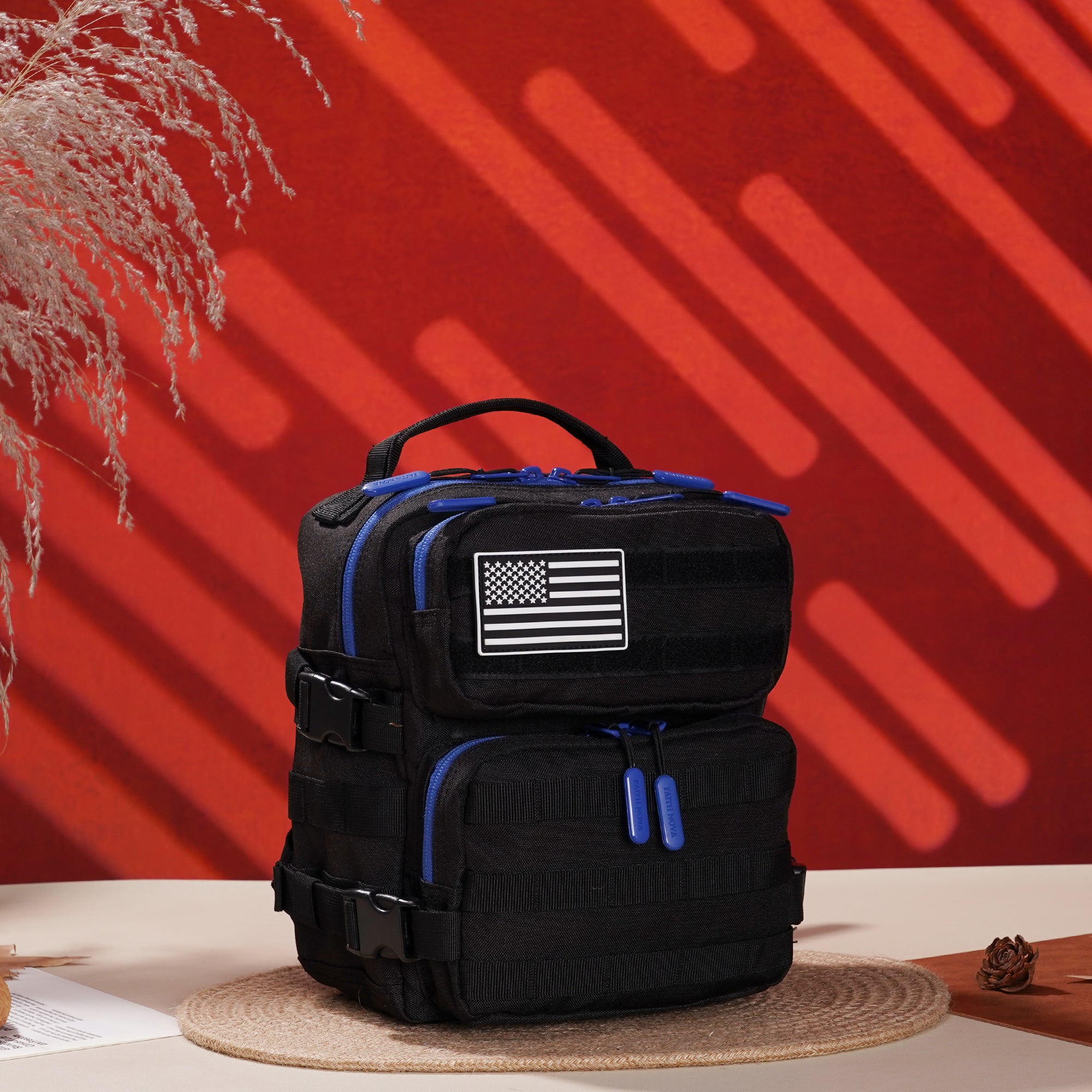 Faith-Inspired EDC Mini Backpack 9L - Black Blue