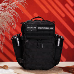 Faith-Inspired EDC Performance Backpack 25L - Black