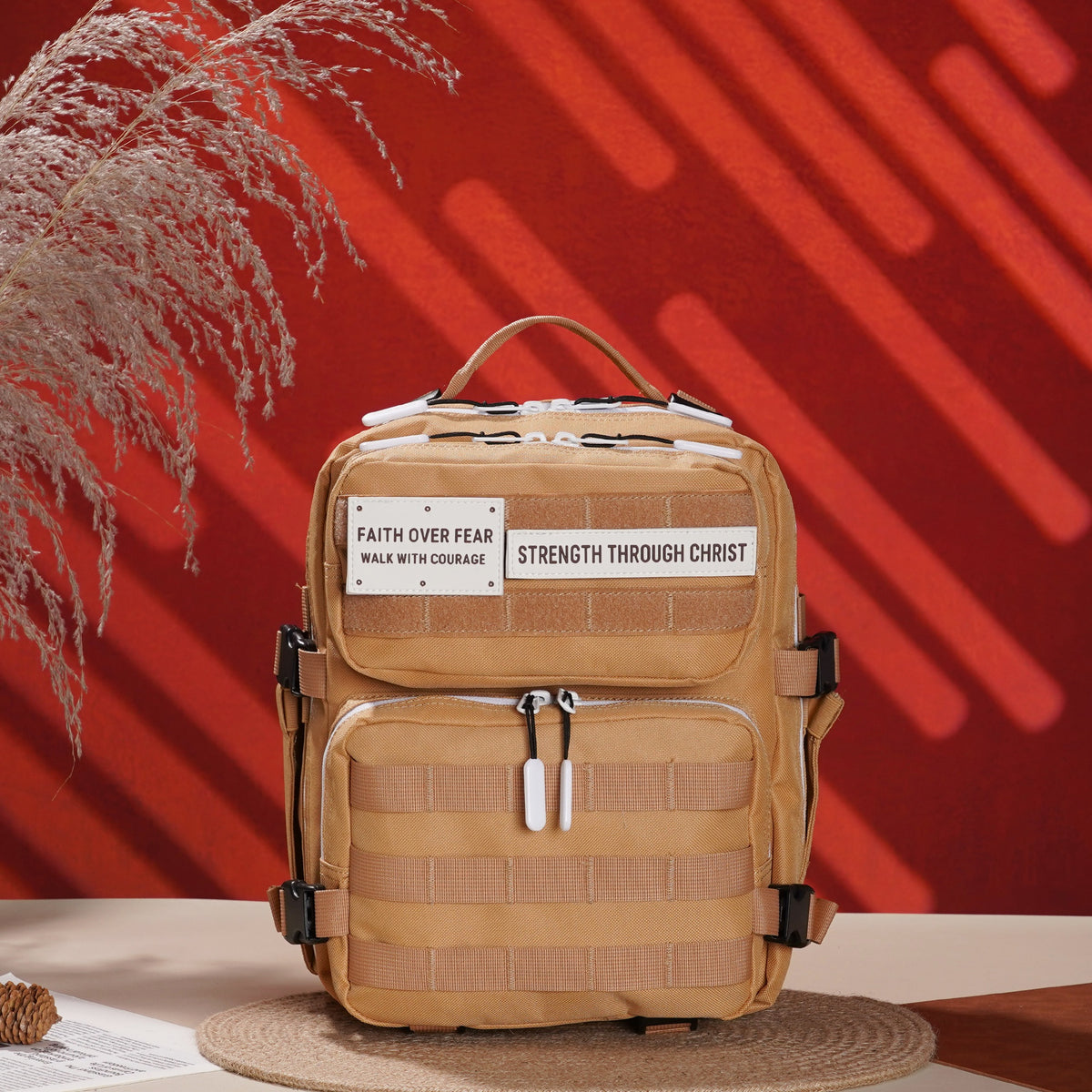 Faith-Inspired EDC Performance Backpack 15L - Toffee