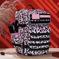 Faith-Inspired EDC Performance Backpack 45L - Pink Leopard