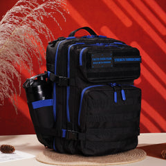 Faith-Inspired EDC Performance Backpack 35L - Black Blue