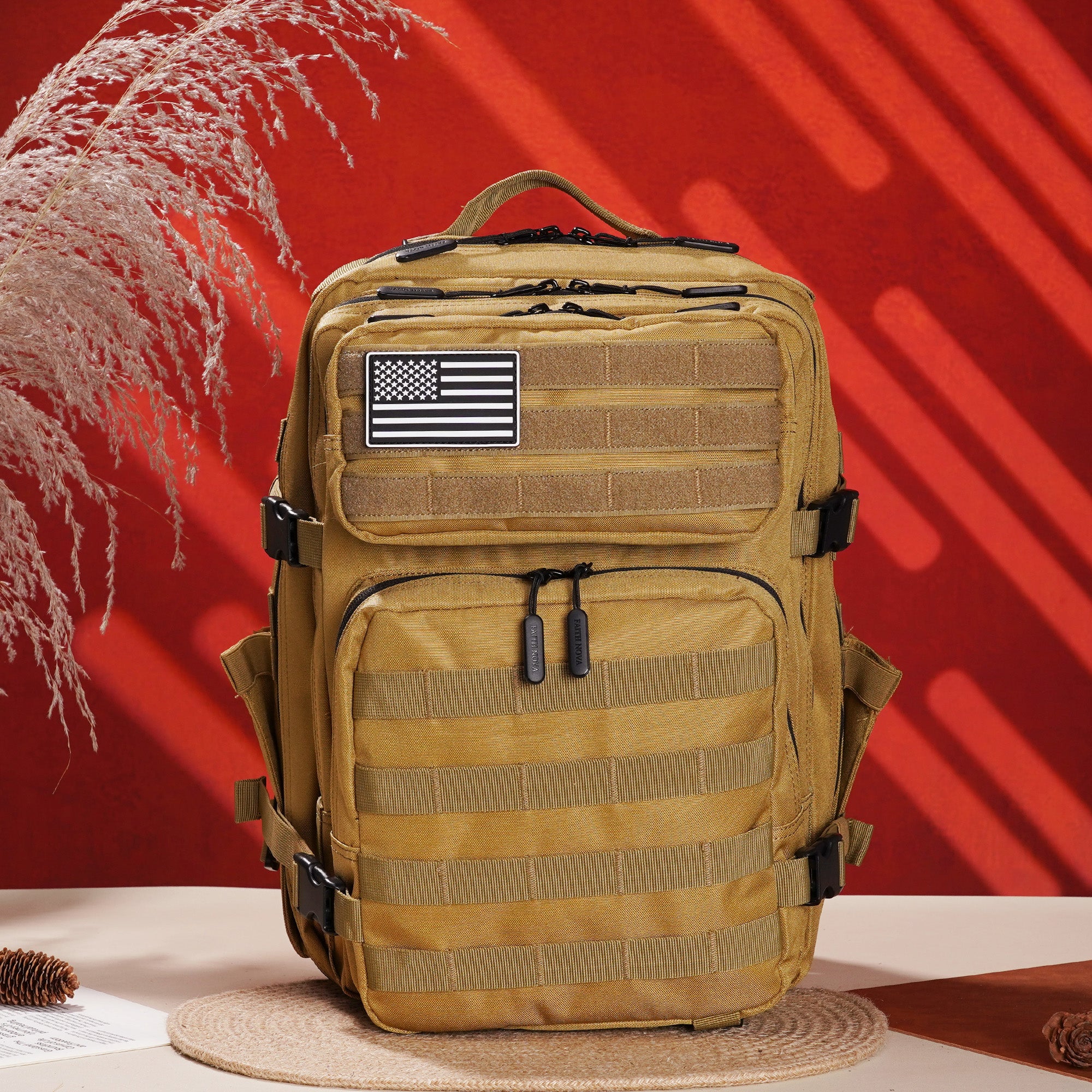 Faith-Inspired EDC Performance Backpack 35L - Khaki