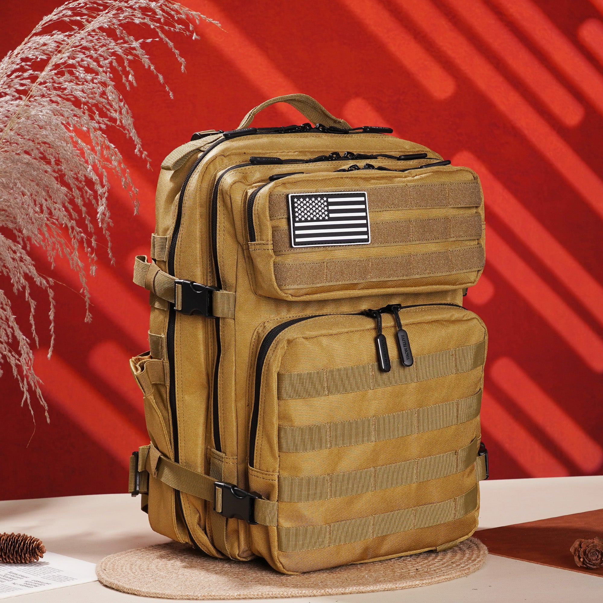 Faith-Inspired EDC Performance Backpack 35L - Khaki