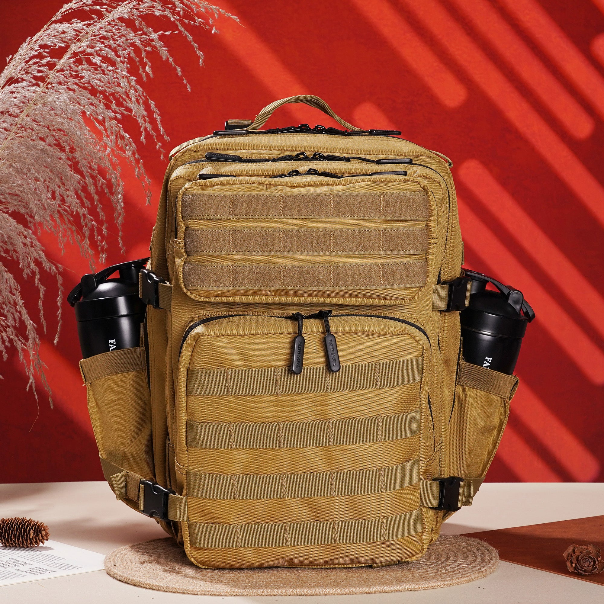 Faith-Inspired EDC Performance Backpack 35L - Khaki