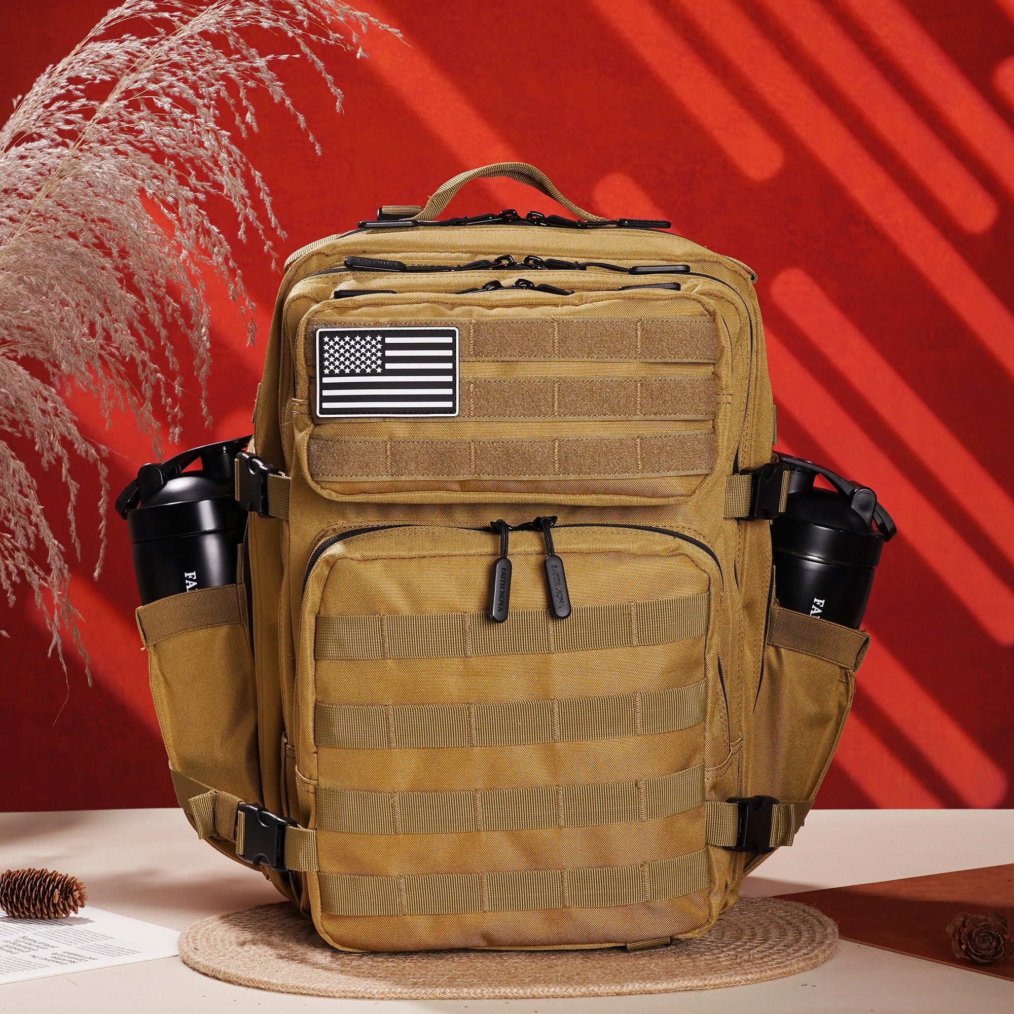 Faith-Inspired EDC Performance Backpack 35L - Khaki