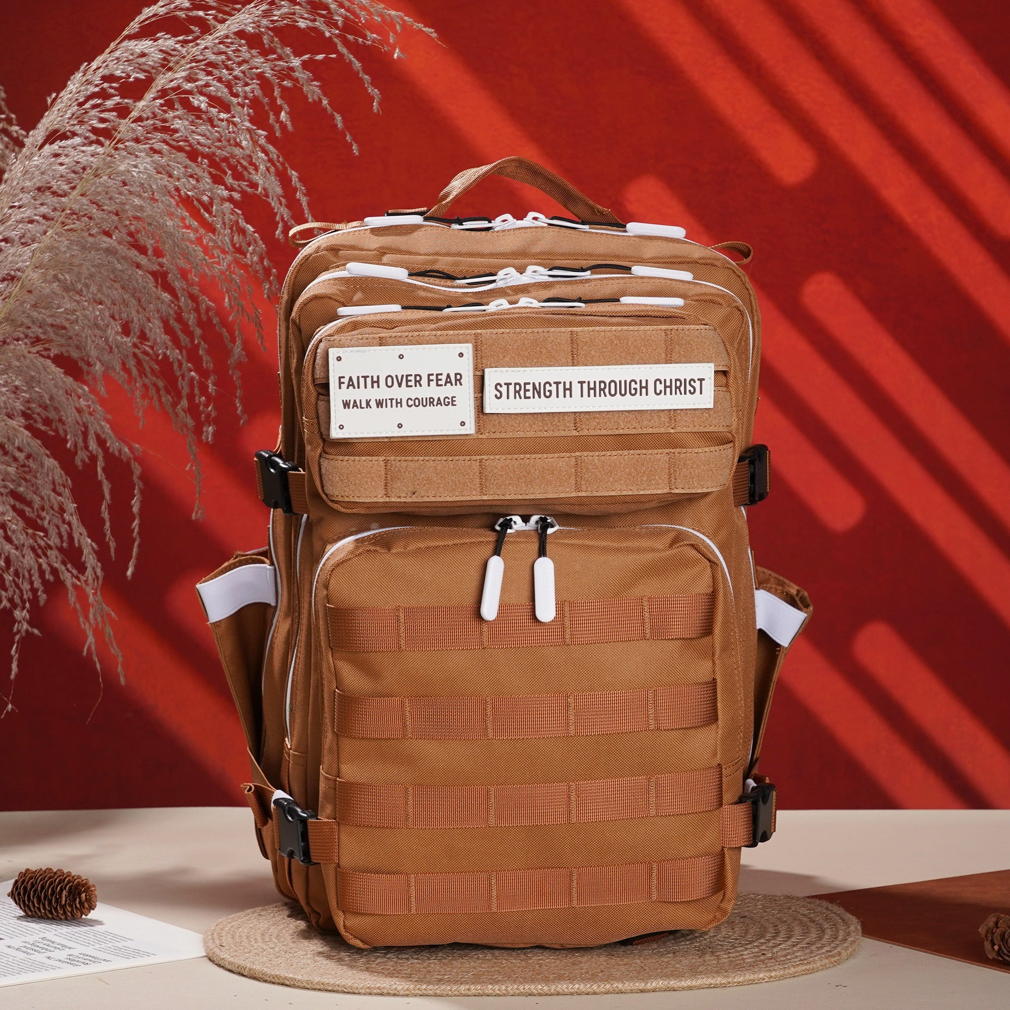 Faith-Inspired EDC Performance Backpack 35L - Cocoa