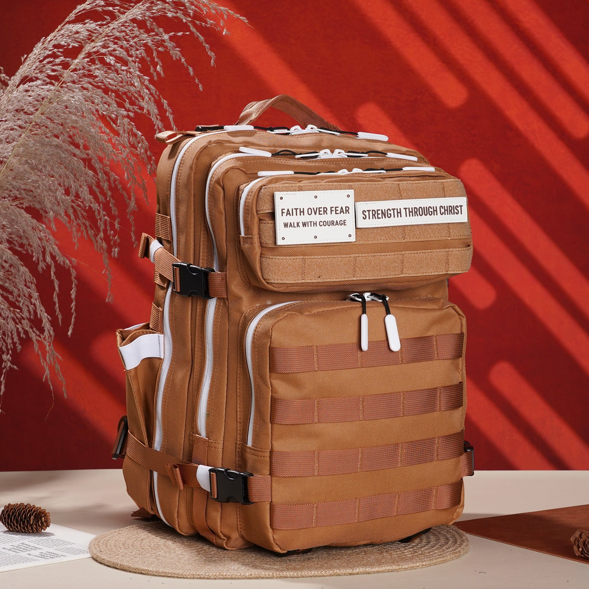 Faith-Inspired EDC Performance Backpack 35L - Cocoa