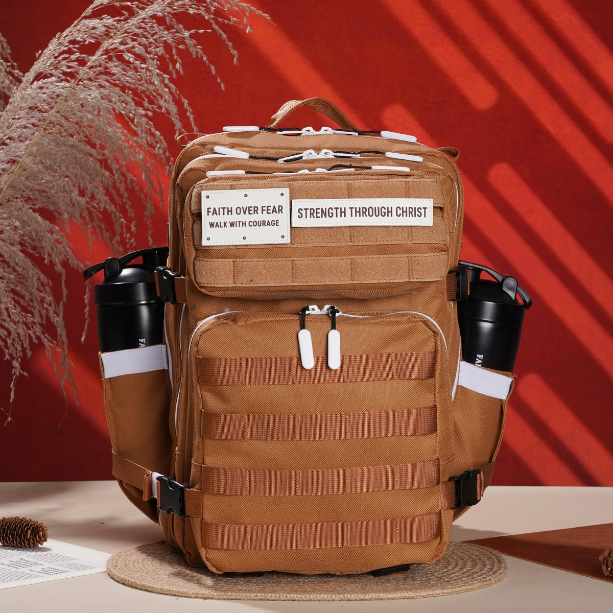 Faith-Inspired EDC Performance Backpack 35L - Cocoa